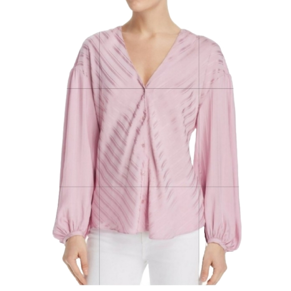 JOIE Cadmar V-neck blouse In Pink Size Med